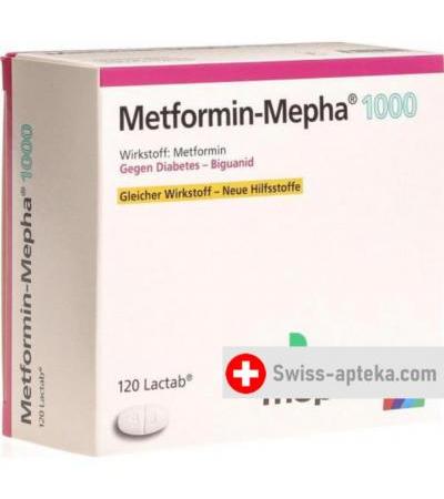 Метформин Мефа 1000 мг 120 таблеток покрытых оболочкой 