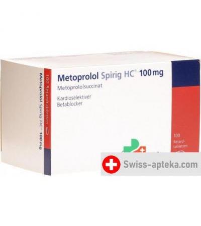 Метопролол Спириг ретард 100 мг 100 таблеток покрытых оболочкой