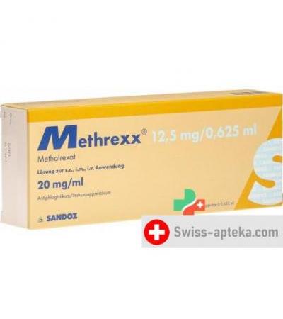 Метрекс 12.5 мг/0.625 мл заполненный шприц 0.625 мл раствор для инъекций