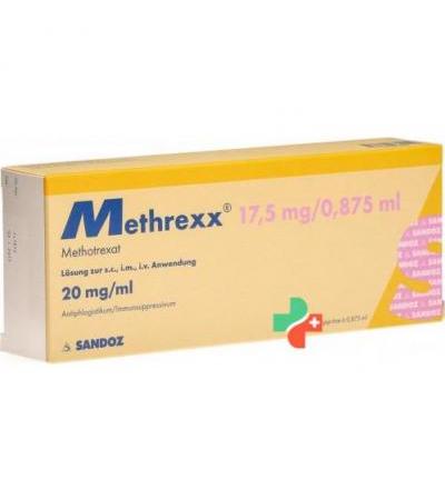 Метрекс 17.5 мг/0.875 мл заполненный шприц 0.875 мл раствор для инъекций