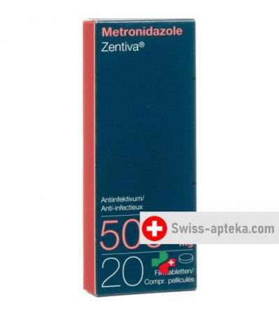 Метронидазол Зентива 500 мг 20 таблеток покрытых оболочкой