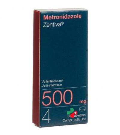 Метронидазол Зентива Трихо 500 мг 4 таблетки покрытые оболочкой