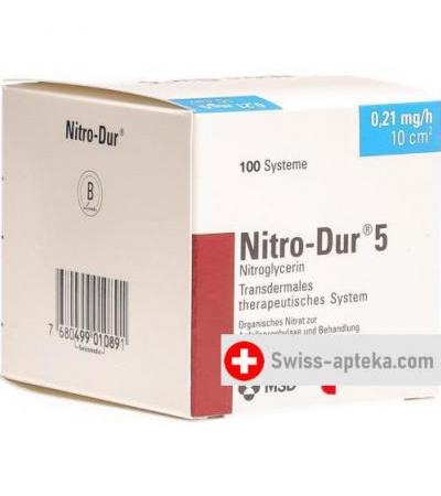 Нитро Дур 5 мг/24 часа 100 пластырей