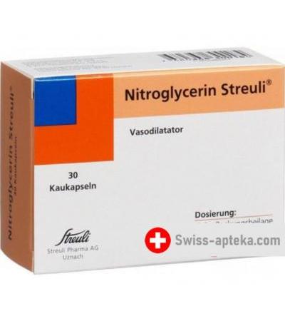 Нитроглицерин Штройли 0.8 мг 30 жевательных капсул