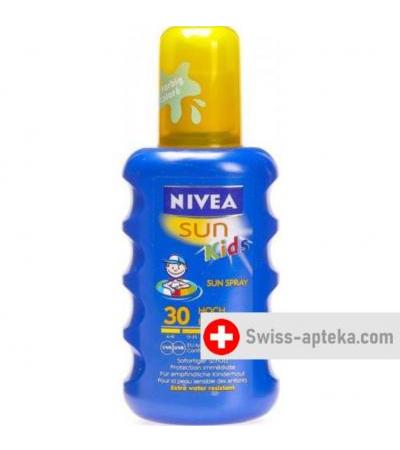 Nivea Sun Kids спрей Lf 30 Farbig Wasserf 200мл