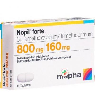 Нопил Форте 800/160 мг 10 таблеток