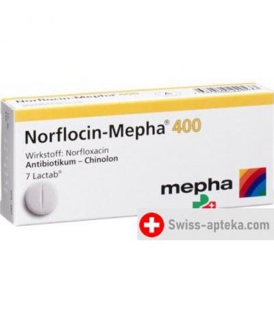 Норфлоцин Мефа 400 мг 7 таблеток покрытых оболочкой