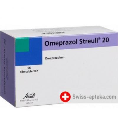 Омепразол Штройли 20 мг 56 таблеток покрытых оболочкой