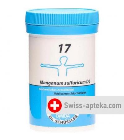 Omida Schussler No17 Mang Sulf в таблетках, D 6 100г