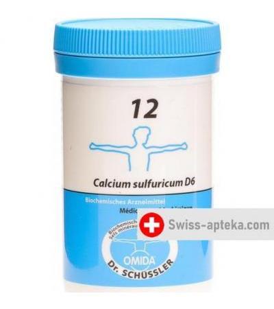 Omida Schussler Nr. 12 Calcium Sulfuricum в таблетках, D6 100г