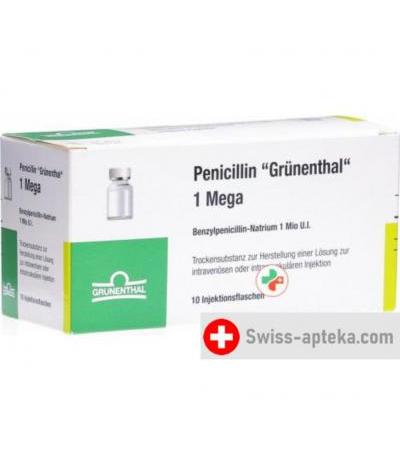 Пенициллин Грюненталь Meгa 10 ампул