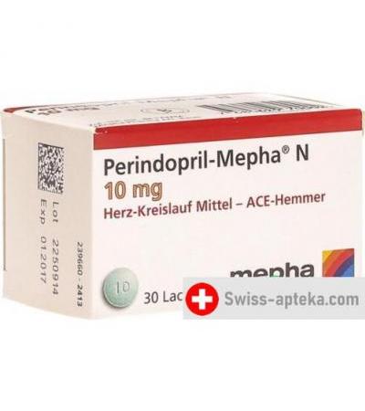 Периндоприл Мефа N 10 мг Дs 30 таблеток покрытых оболочкой
