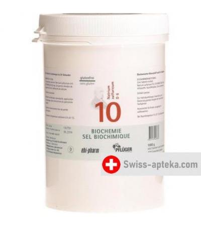Pflueger Schussler Nr. 10 Natr Sulf в таблетках, D 6 1000г