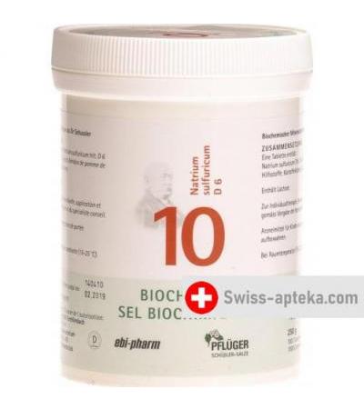 Pflueger Schussler Nr. 10 Natr Sulf в таблетках, D 6 250г