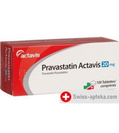 Правастатин Актавис 20 мг 100 таблеток