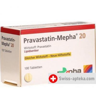 Правастатин Мефа 20 мг 100 таблеток