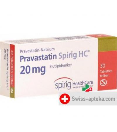 Правастатин Спириг 20 мг 30 таблеток