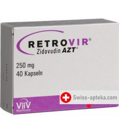 Ретровир Азт 250 мг 40  капсул