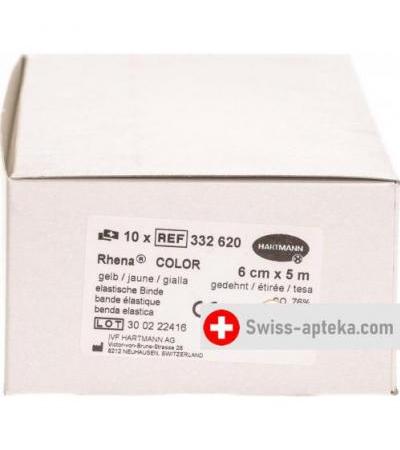 Rhena Color эластичный бинт Gelb 5мX6см 10 штук