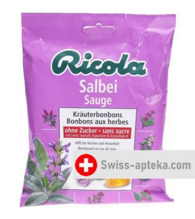 Ricola Salbei Krauterbonbons ohne Zucker в пакетиках 125г