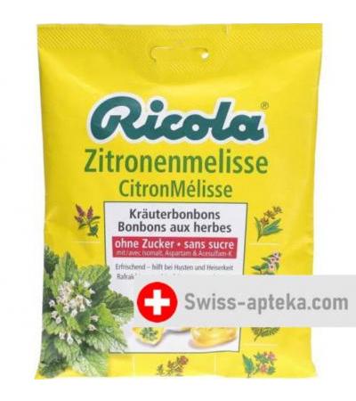 Ricola Zitronenmelisse Krauterbonbons ohne Zucker в пакетиках 125г