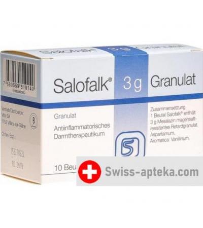 Салофальк 3 грамма 10 пакетиков гранул 