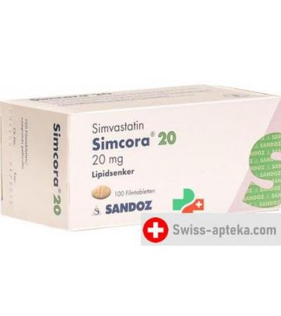 Симкора 20 мг 100 таблеток покрытых оболочкой