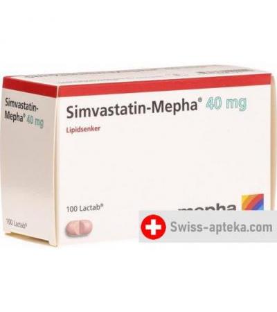 Симвастатин Мефа 40 мг 100 таблеток покрытых оболочкой