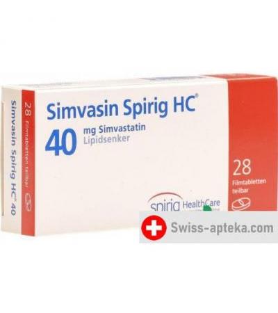 Симвазин Спириг 40 мг 28 таблеток покрытых оболочкой