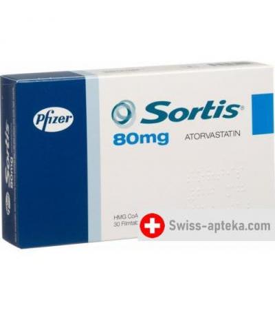 Сортис 80 мг 30 таблеток покрытых оболочкой