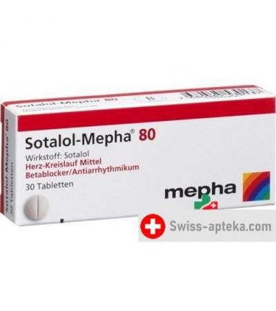 Соталол Мефа 80 мг 30 таблеток