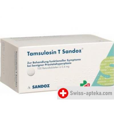 Тамсулозин T Сандоз 0.4 мг 100 ретард таблеток