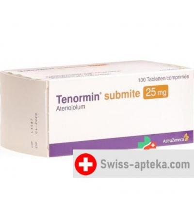 Тенормин Субмит 25 мг 100 таблеток