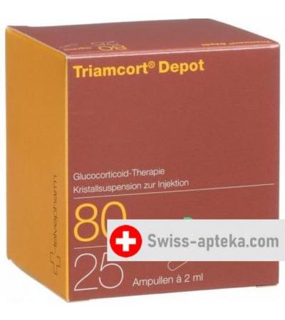 Триамкорт Депот 80 мг 25 ампул по 2 мл кристаллическая суспензия