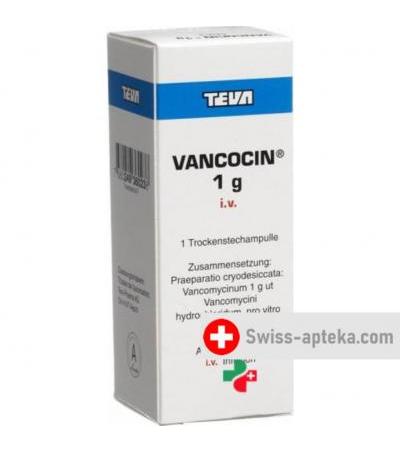 Ванкоцин 1 грамм сухое вещество для внутривенного введения