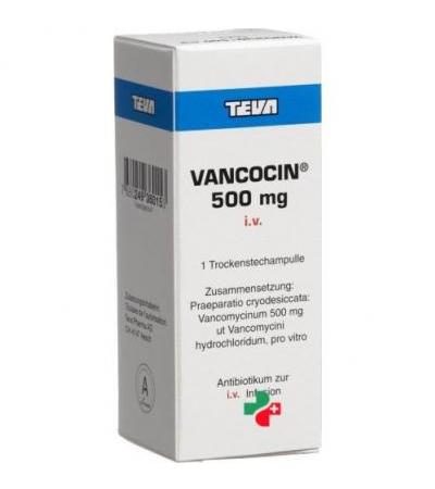 Ванкоцин 500 мг сухое вещество для внутривенного введения