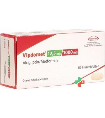 Випдомет 12.5/1000 мг 56 таблеток покрытых оболочкой
