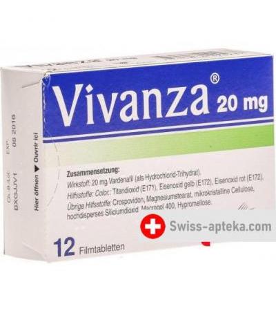 Виванца 20 мг 12 таблеток покрытых оболочкой