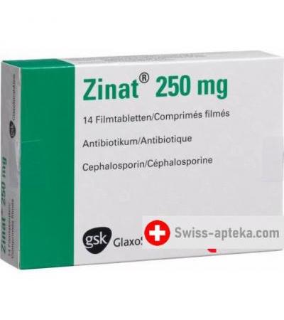 Зиннат 250 мг 14 таблеток покрытых оболочкой