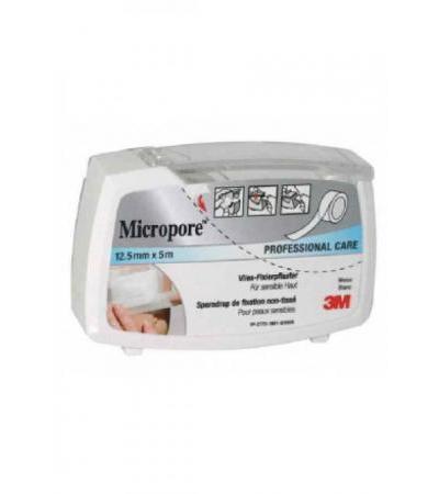 3M MICROPORE VLIES Heftpfl m Disp 12.5mmx5m we