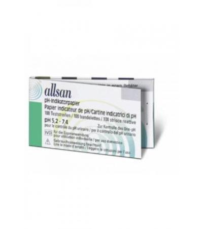 ALLSAN Indikatorpapier pH 5.2-7.4 100 Stk