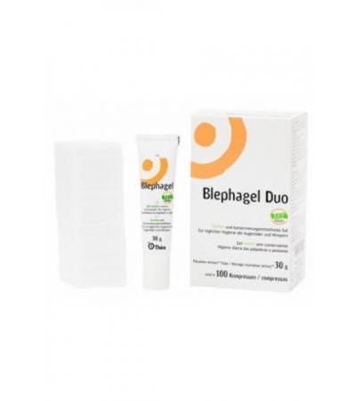 BLEPHAGEL Duo Gel 30g + 100 Kompressen