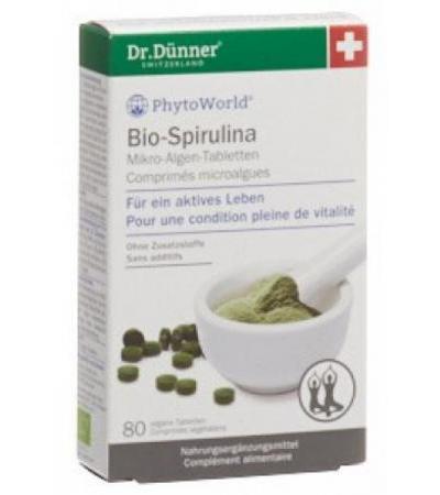 DÜNNER Bio Spirulina aktives Leben Tabl 80 Stk