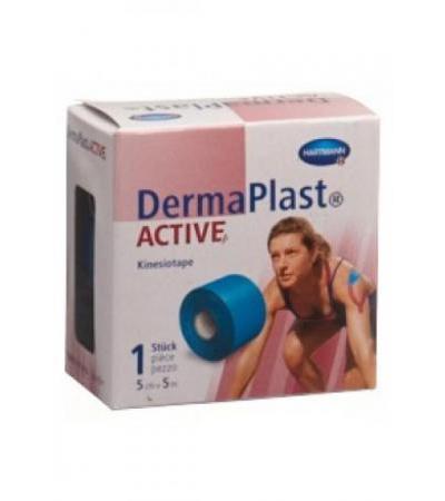 DERMAPLAST ACTIVE Kinesiotape 5cmx5m blau