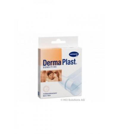 DERMAPLAST SENSITIVE Schnellverb wei 8x10cm 10 Stk