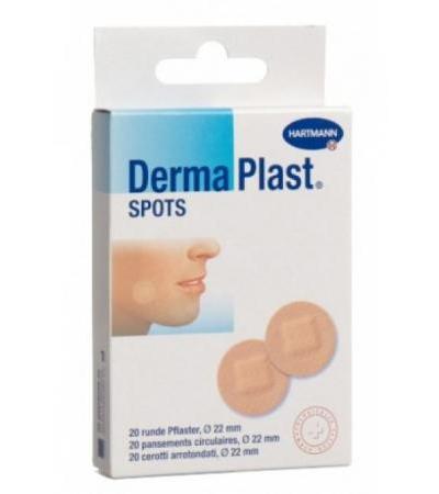 DERMAPLAST Spots rund hautfarbig 20 Stk