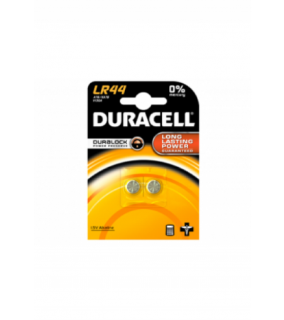 DURACELL Batt f Uhr+Rechner LR44 1.5V Blist 2 Stk