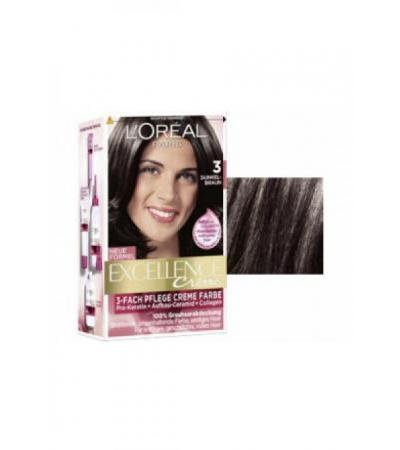 EXCELLENCE Creme Triple Prot 3 dunkelbraun