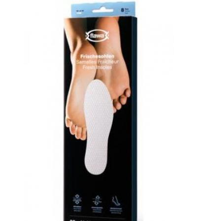 FLAWA Frischesohlen XL 45-47 weiss 8 Paar