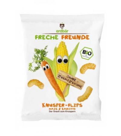 FRECHE FREUNDE Knusper-Flippies Mais&Karotte 25 g